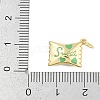 Brass Enamel Charms KK-Q028-17B-G-3