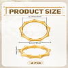 2Pcs Alloy Napkin Rings AJEW-LP0002-71MG-2
