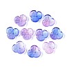 Baking Paint Transparent Glass Bead Caps DGLA-N014-09B-02-1