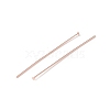 Brass Flat Head Pins KK-WH0058-03D-RG-2