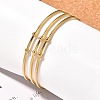 Fashion 304 Stainless Steel Cuff Bangles Torque Bangles X-BJEW-H473-01G-5