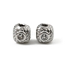 Brass Clear Cubic Zirconia Beads KK-D106-09P-1