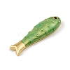 Brass Enamel Pendants KK-CBAF17A-06G-03-2