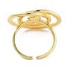 Rack Plating Brass Open Cuff Ring Settings KK-Z071-30G-3