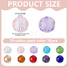 100Pcs 10 Colors Transparent Glass Beads GLAA-HY0001-52-2