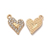 Alloy Crystal Rhinestone Pendants PALLOY-B009-20G-1