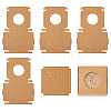 Square Kraft Paper Jewelry Storage Boxes CON-TAC0001-04C-2