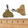 Natural Unakite Pendants G-Z067-01P-02-3