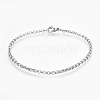 Tarnish Resistant 304 Stainless Steel Rolo Chain Bracelets BJEW-P239-02A-1