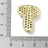 Rack Plating Brass Micro Pave Clear Cubic Zirconia Pendants KK-R163-05T-G-3