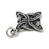 304 Stainless Steel Pendants X-STAS-G343-01AS-2
