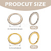 2Pcs 2 Colors Alloy with Crystal Rhinestone Finger Rings RJEW-TADJ0001-01E-3