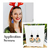 Biyun DIY Sublimation Dangle Earring Making Finding Kits DIY-BY0001-36-11