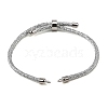 Adjustable Round Polyester Braided Cord Bracelet Making FIND-G117-01P-03-1