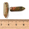 Natural Unakite Pointed Pendants G-C158-05J-3