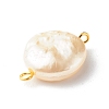 ABS Plastic Imitation Pearl Beads Link PALLOY-JF00824-4