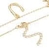 Bohemian Summer Beach Style 18K Gold Plated Shell Shape Initial Pendant Necklaces IL8059-21-3