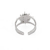 201 Stainless Steel Open Cuff Finger Ring Enamel Settings X-STAS-S119-159A-P-2