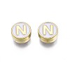 Alloy Enamel Beads X-ENAM-N052-006-01N-RS-2