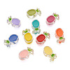 Craftdady 100Pcs 10 Colors Transparent Enamel Acrylic Beads TACR-CD0001-09-9