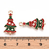 Christmas Theme Alloy Enamel Pendants ENAM-N056-403B-3