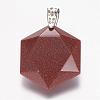 Synthetic Goldstone Pendants G-E338-09I-2