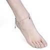 304 Stainless Steel Charm Anklets AJEW-AN00265-03-5