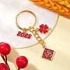 Alloy Enamel Pendant Keychains KEYC-JKC01177-04-2