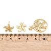 Brass Micro Pave Cubic Zirconia Pendant & Stud Earrings Sets for Women SJEW-F227-01A-G-3