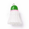 Sport Ball Theme Opaque Resin Pendants RESI-F039-01D-1