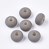 Rubberized Style Acrylic European Beads OACR-T014-19C-1