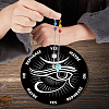 CREATCABIN 1Pc Chakra Gemstones Dowsing Pendulum Pendants FIND-CN0001-15G-7