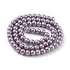 Eco-Friendly Dyed Glass Pearl Round Beads Strands HY-A008-6mm-RB116-5