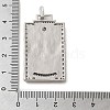 Brass Micro Pave Cubic Zirconia Pendants with Enamel KK-H458-01P-05-3