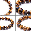 Natural Tiger Eye Round Beads Stretch Bracelets BJEW-PH0001-10mm-03-4