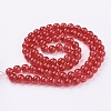 Spray Painted Crackle Glass Beads Strands CCG-Q001-10mm-13-2