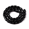 Natural Black Tourmaline Beads Strands G-G980-48-3