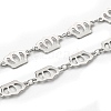 Tarnish Resistant 304 Stainless Steel Crown Link Chains CHS-F015-01P-1