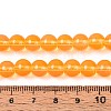 Baking Paint Glass Beads Strands DGLA-Q023-8mm-DB47-4