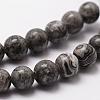 Natural Map Stone/Picasso Stone/Picasso Jasper Bead Strands G-D840-60-8mm-5