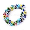 Handmade Evil Eye Lampwork Beads Strands LAMP-F023-B-5