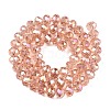 Electroplate Glass Beads Strands X-EGLA-A044-T8mm-B21-3