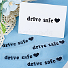 Laser PVC Drive Safe Self Adhesive Car Stickers STIC-WH0013-09C-4