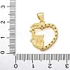 Brass Micro Pave Cubic Zirconia Pendants KK-M319-23G-01-3