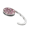 Baking Paint Zinc Alloy Crystal Rhinestone Bag Hanger BAGH-F001-B04-2