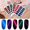 Full-Cover Glitter Cat Eye Nail Wraps MRMJ-R086-M-M-2