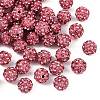 Polymer Clay Rhinestone Beads RB-H284-6MM-Half-209-1