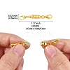 8 Sets Brass Magnetic Clasps Converter KK-FS0001-54-4