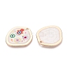 Printed Alloy Enamel Pendants ENAM-N071-11G-03-2