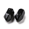 Natural Obsidian Double Terminal Pointed Pendants G-C007-02A-07-3